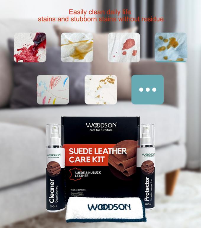 Νουμπούκ & Σουέτ δερμάτινο κουτί φροντίδας καναπές Σουέτ καθαριστικό σπρέι και προστατευτικό 3
